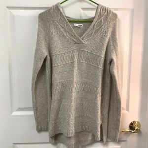 Long sleeve sweater with hood